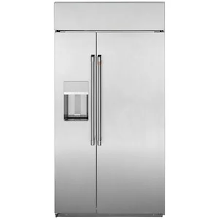Cafe´™ 48" Smart Built-In Side-by-Side Refrigerator with Dispenser